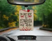 Im Only Here To Establish My Alibi AIR FRESHENER 8 Scents Available