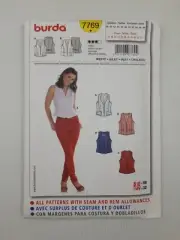 Burda Sewing Pattern 7769 Women's Vest Pattern Size US 12-32 EUR 38-58 NEW