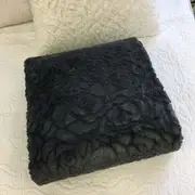 Angads Cozy Rose Throw in Iron Colour 160x160cm