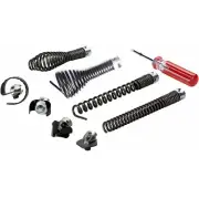 9-Piece Drain Cleaning Kit for Heavy-Duty Cables – Professional-Grade Tool