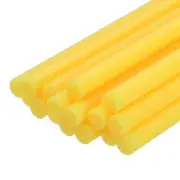 16 Pcs Mini Hot Glue Sticks, 0.28" Dia x 7.87" Long EVA Sticks, Light Yellow
