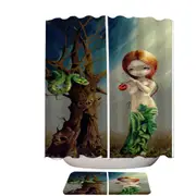 Eve and the Tree of Knowledge Woman and Snake Shower Curtain