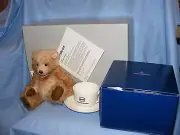Steiff Teddy Bear Benotime With Cup And Saucer Limited Edition New Present Gift