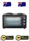 Portable Oven Electric Rotisserie Benchtop Toaster Grill Hotplates 34L Oven