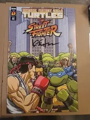 TMNT vs Street Fighter comic/TMNT trading card AUTO (KEVIN EASTMAN)