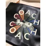 全新*降價！保證正品COACH真皮浮雕馬車撞色手拿包 過夜包 內袋