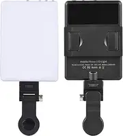 5W Photography Lamp Bi-Color Light Pocket Vlog Light 2500K/4500K/9000K Color Temperature Adjustable with 60 Beads 1/4in Threaded Holes 2000mAh Battery Built in for Live Streaming Home Studio