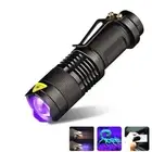 LED UV Flashlight Ultraviolet Torch With Zoom Function Mini UV Black Light Pet U