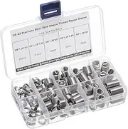 uxcell 80pcs Wire Thread Insert Kit M8 x 1.25 (1D-3D) Metric 304 Stainless Steel Helical Inserts Coiled Thread Repair Kit Wire Screw Threaded Sleeve Sheath for Mechanical Equipment