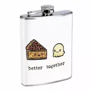 Better Together Em24 Flask 8oz Stainless Steel Hip Drinking Whiskey