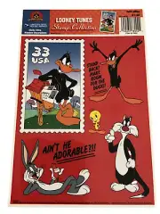 Looney Tunes USPS 1999 Window Static Cling Stamp Collection