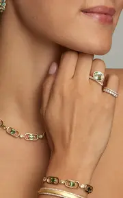 [Jamie Wolf] 18K Yellow Gold Tourmaline Bracelet