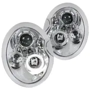 Clear Fits 2002-2006 Mini Cooper S Led Halo Projector Headlights Lamp Pair 02-05 (for: Mini)