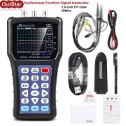 JDS6052S 50MHz 2-CH Handheld Oscilloscope Function Signal Generator 2.8" Display