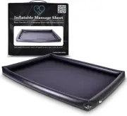 Inflatable Nuru Massage Sheet with Inflatable Sides | Black Durable PVC Waterpro