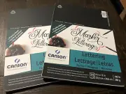 Canson Artist Series Marker Lettering Sketch Pad, 9" x 12", Fold-Over Cover Set