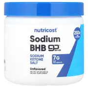 Nutricost, Sodium BHB, goBHB®, Unflavored, 8.9 oz (250 g)