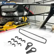 1.5" Roll Bar Cage Wide Curved Rear-View Mirror Fit UTV Off Road Yamaha YXZ1000R