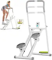 Advwin Stair Stepper for Home Exercise, Vertical Climber Exercise Machine for Full Body Cardio, Compact Folding Stair Climber with Adjustable Pedal Tilt/Handlebar & LCD Display & Twisting Waist Disc