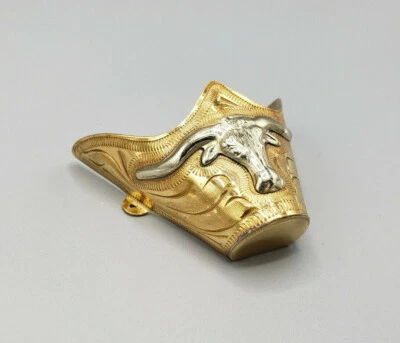 WESTERN COWBOY BOOT TIPS Pair - Long Horn Flat Tips