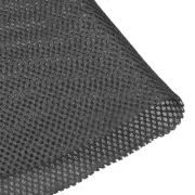 Speaker Grill Cloth 1x1.45M Polyester Fiber Stereo Mesh Fabric Dark Gray