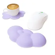Cloud Mouse Pad Wrist Support,Leather Cushion Memory Foam,Leather Waterproof ...