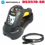 Symbol Zebra DS3578-SR 1D 2D Bluetooth Barcode Scanner Reader USB Kit W/ Cradle