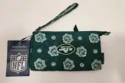 VERA BRADLEY Front Zip Wristlet Green - NFL NEW YORK JETS ~ New With Tags