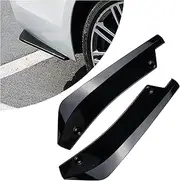 A Pair of Rear Bumper Guards 17" DIY Car Exterior Decoration, Anti-Collision Body Parts & Trim for Diffuser Splitter, Blade Rear Shovel, Front Bumper Lip, Side Fender Skirt Lip (Black/2pcs)
