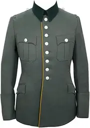 [militaryharbor] WW2 WWII German Heer M27 Officer Cavalry/Recon Gabardine Piped Service Tunic Jacket I