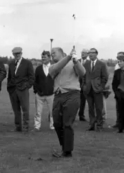 Golf British Open Usa's Jack Nicklaus Hits An Approach Shot Old Photo