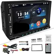 2 Din Car Radio 7 Inch Autoradio Multimedia Automotiva Player HD Touch Screen Car Stereo MP5 Bluetooth USB TF/FM Car Assecories(Radio-Cam Carplay)