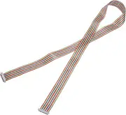 uxcell IDC Rainbow Wire Flat Ribbon Cable 2.54mm Pitch 26 Pin Connection Line FC Dual Female Gray Connector for DIY Experiment 4 Ft Length 1 Pcs