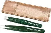 Tweezerman Enchanted Garden Mini Tweezer Set - Eyebrow Tweezers for Women and...