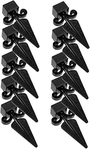 Toyvian 20pcs Decorative Garden Fence Toppers Elegant Decorations Durable Non Rusting Fence Caps for Enhancing Outdoor Spaces Eye Catching Finials