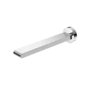 Nero Bianca Fixed Basin/Bath Spout 240mm Chrome NR321503bCH