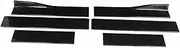 Car Modification Car Iversal Side Skirt Kit Bright Black Oversize OverweightSide SkirtsSide Skirt Winglet Splitters Diffuser Glossy Black for Sedan Coupe 2 Door 4 Door Iversa