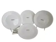 NEW! MIKASA JENNA 8.25 Inch Salad Plates White Set of 4 Bone China