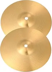 COOPHYA Replacement Drum Cymbals Set 2 Pcs Professional Brass Jazz Cymbals Easy to Store