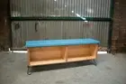 Concrete Table on Plywood Base with Steel Legs