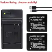 DMW-BLG10 Battery or USB Charger for Lumix DMC-ZS100 DMC-GF6 DMC-GX7K DMC-LX100K