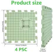 4Pcs Foam Blocking Board Set with 100 T-Pins Thick Foam Knitting Block Mat Leko+