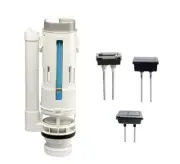 Dual Toilet Flush Cistern Outlet Valve With 3 Flush Buttons Suits Most Brands