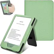 T Tersely Slimshell Case Cover for 6" Kindle 11th Generation 2024/2022, Smart Shell Cover with Stand Function and Auto Sleep/Wake - Light Green