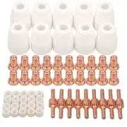 60pk Plasma Electrode Tip Nozzle Cup Kit fits REBOOT RBC5000 RBC4500 CUT50 CUT45