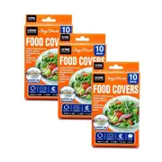 3 Pack Food Covers Bags Home Master Designed to fit Containers Bowls Plates