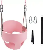 Toddler Swing, 150cm Iron Chains Baby Swing Outdoor, Heavy-Duty High Back Ful...