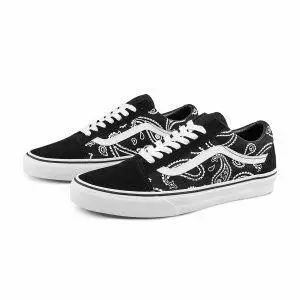 VANS Peace Paisley Old Skool 腰果花 黑白 休閒百搭滑板鞋 VN0A5KRFB0E