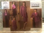 Vogue Pattern V2888 JACKET TOP DRESS SKIRT PANTS Misses Sz 12-16