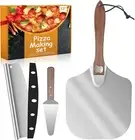 Pizza Peel Aluminum Pizza Spatula, Mooues 12 inch Metal Pizza Paddle(12"x 14...